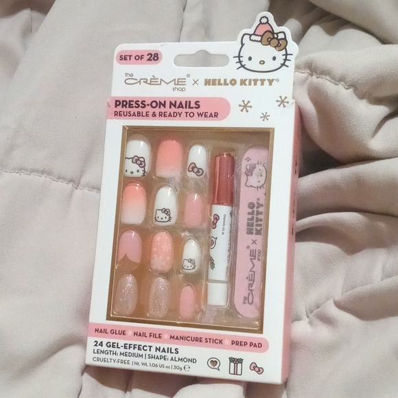 Sanrio Makeup Hello Kitty Press On Nails Nib Poshmark